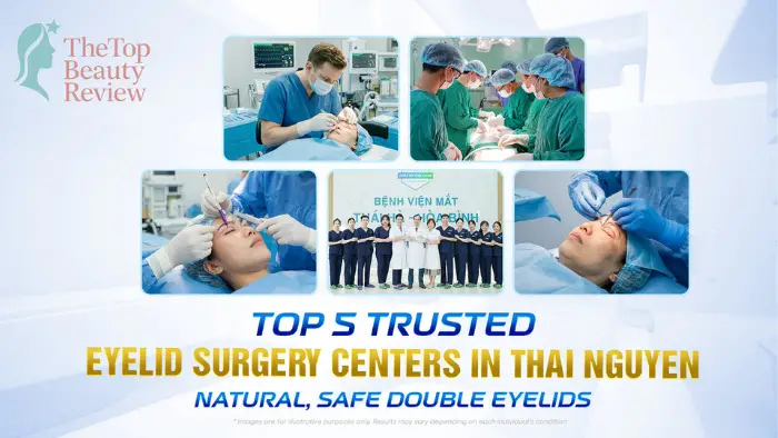 Top 5 trusted eyelid surgery centers in Thai Nguyen – Natural, safe double eyelids